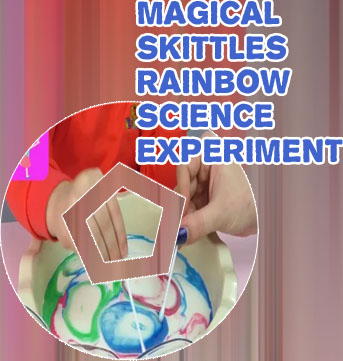 Skittles experiment with milk